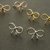 Uniuqe Tiny Knot Ribbon Pendientes Fine Jewelry For Women